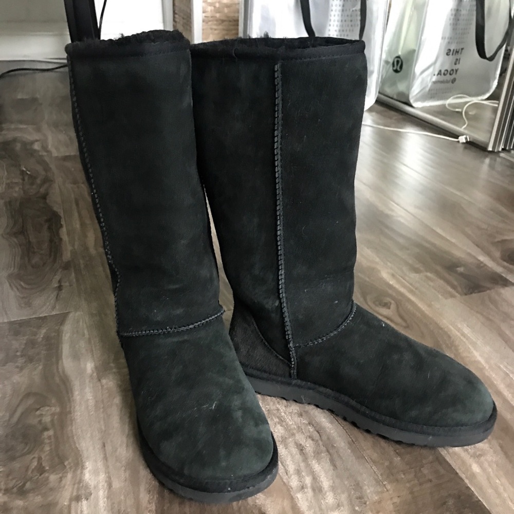 Black UGG Boots - Size 8